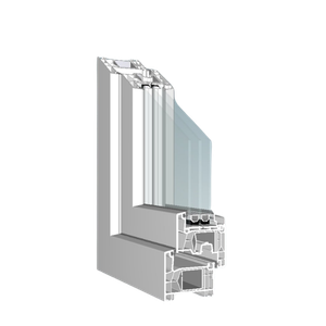Fensterprofil mit 76 Millimeter Bautiefe