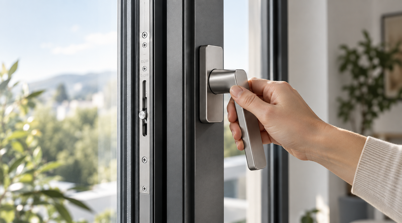 Moderner Fenstergriff von KOCHS-Fensterbau