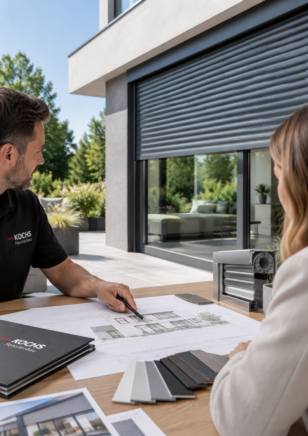 Planung von Rollläden und Sonnenschutzsystemen bei KOCHS-Fensterbau