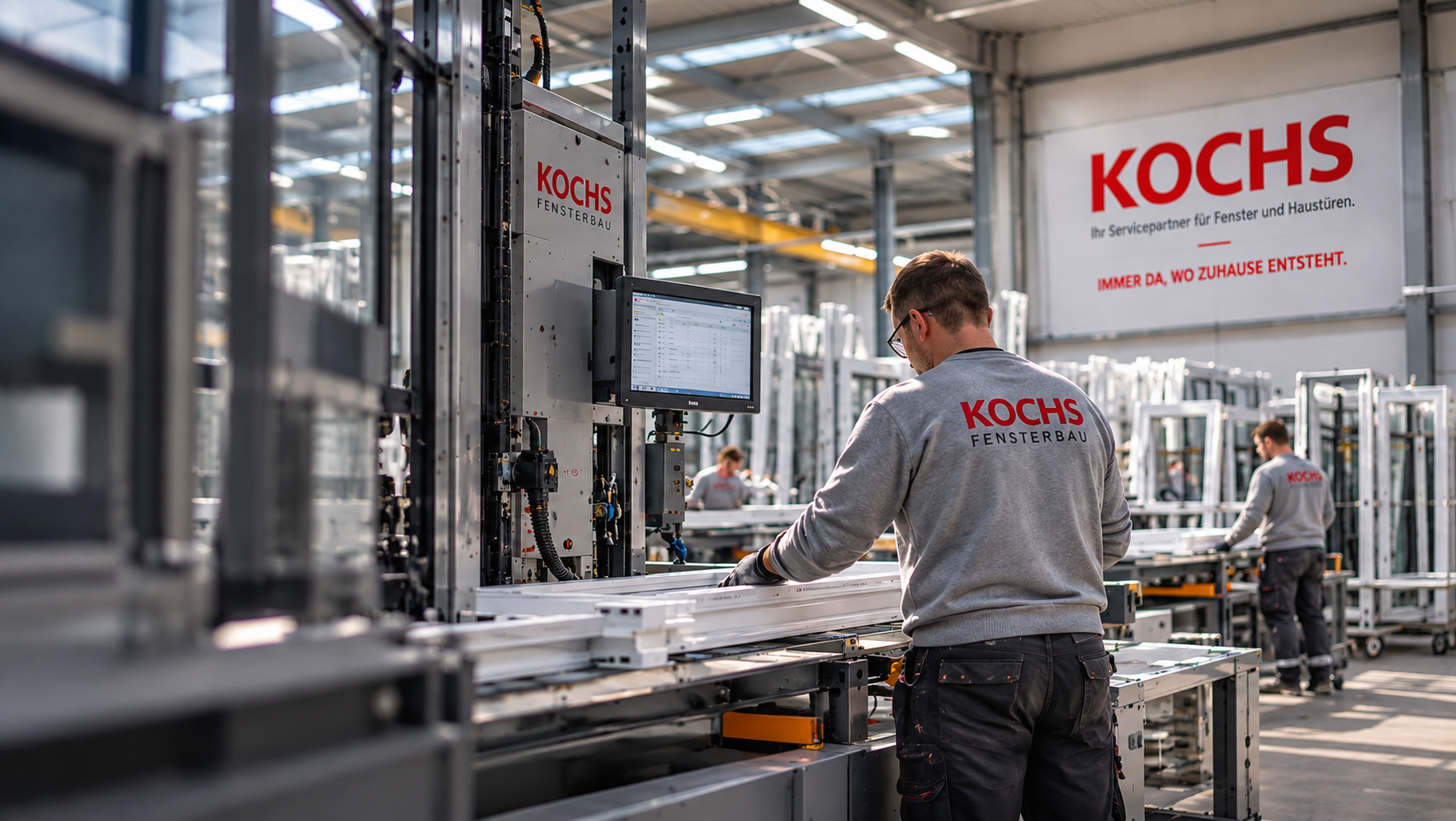 Produktion bei KOCHS-Fensterbau in Neuhardenberg