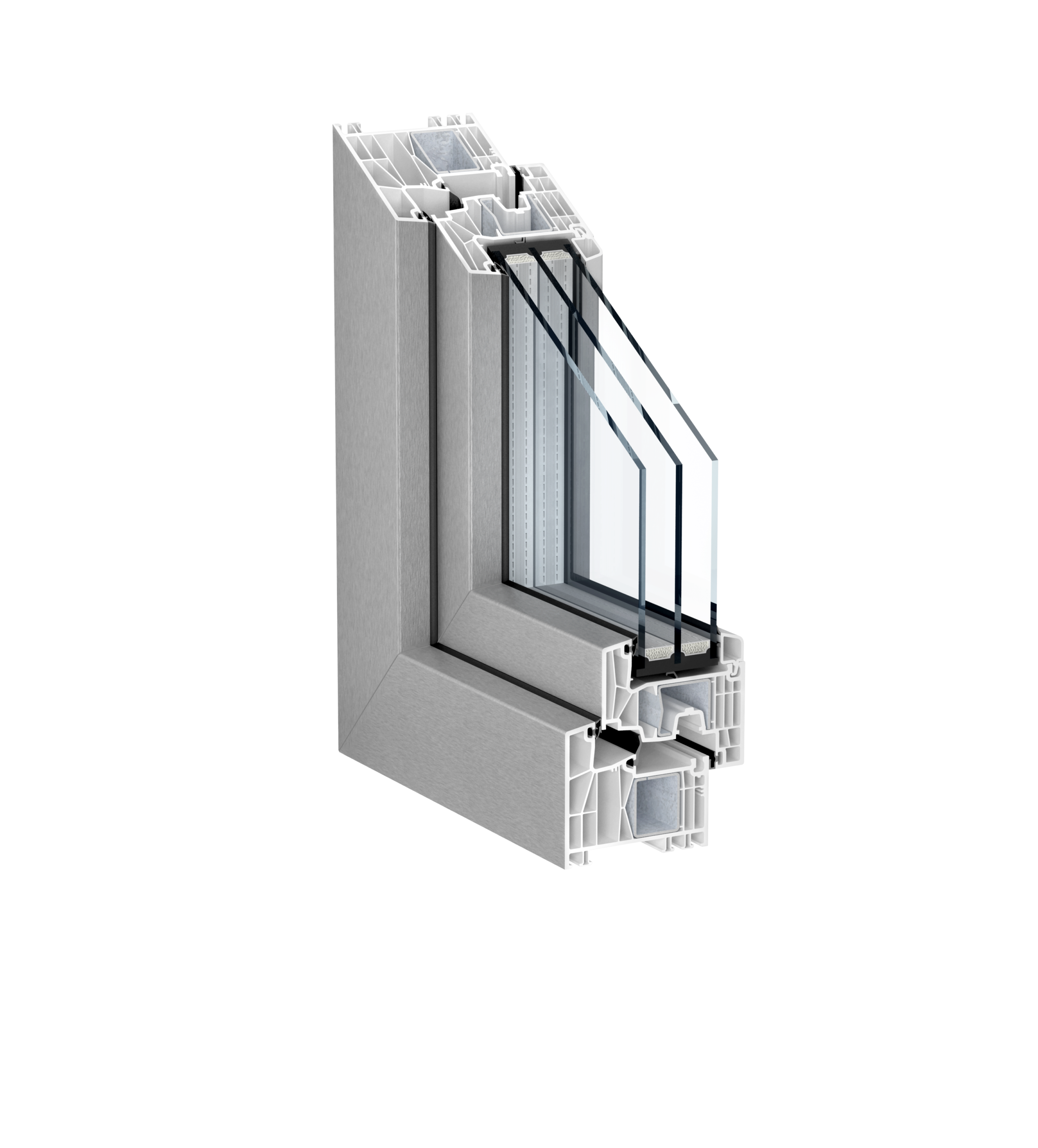 Fensterprofil mit 88 Millimeter Bautiefe